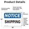 Signmission Shipping, 18 in W x Rectangle, Vinyl Decal OS-2PACK-NS-D-1218-L-16577 - alternate 2